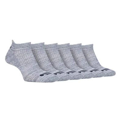 Image of Jeep 6 Pairs Mens Cotton Cushioned Sport Ankle Outdoor Socks Grey Size UK 11