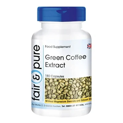 Image of Fair &amp; Pure® Green Coffee Bean Extract 500mg Vegan 180 Capsules