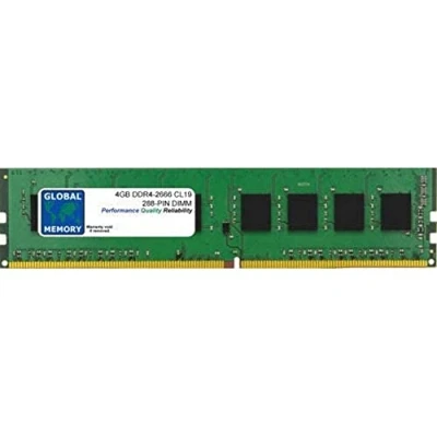 Image of 4GB DDR4 2666MHz PC4 21300 288 PIN DIMM MEMORY RAM COMPATIBLE WITH PC DESKTOPS/MOTHERBOARDS