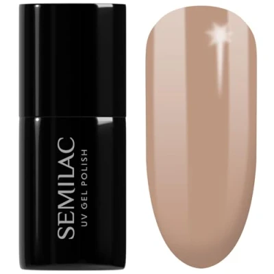 Image of SEMILAC 138 Perfect Nude Nail UV Gel Polish Long Lasting and Easy to Apply Soak off UV/Led for Home Professional Manicure Pedicure 7 ml