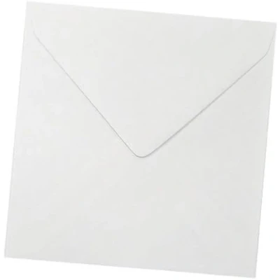 Image of DJP 5&quot; x White Square Gummed 100gsm Envelopes 130mm Pack of 50