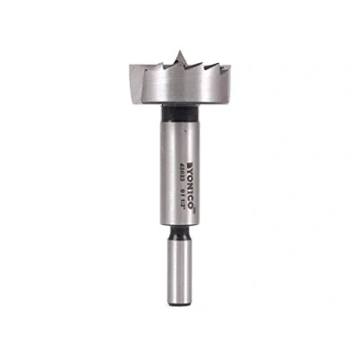 Image of Yonico 43023S 1 1/2 Inch Diameter Steel Forstner Drill Bit 3/8 Shank