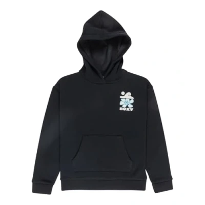 Image of Roxy Fleece sweater SURF FEELING HOODIE BRUSHED Girl&#039;s Black 16