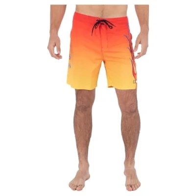 Image of babylegs division Men&#039;s Phntm eco Nascar Flames 18&#039; Swimsuit, Unity Red, 32 UK
