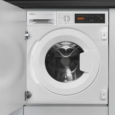 Image of Willow WWM814BI 8kg 1400 RPM Integrated Washing Machine, Built In Machine with Aquaball Feature, 15 Programmes, Allergy Safe, Eco, Front Loading