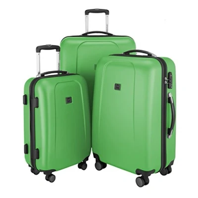 Image of HAUPTSTADTKOFFER Wedding Set of 3 Hard Side Luggages Trolley Hardside Shell Suitcase Expandable, TSA, (55 cm, 65 cm &amp; 75 cm), Applegreen