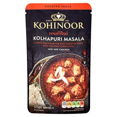 Image of Kohinoor Mumbai Kolhapuri Masala Cooking Sauce 375g
