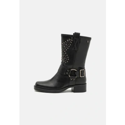 Image of XTI Women&#039;s 14299903 Mid Calf Boot, Black 02, 5 UK