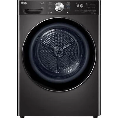 Image of LG Dual Dry™ FDV1110B Wifi Connected 10Kg Heat Pump Tumble Dryer Platinum Black A+++ Rated