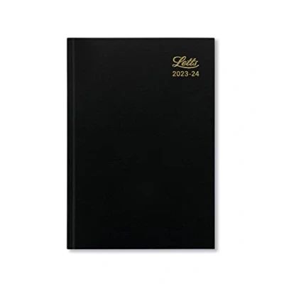 Image of Letts Standard A5 academic 2023/2024 week to view diary black