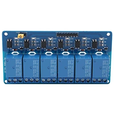 Image of 6 way relay module low level trigger (with optocoupler) (24V), Power Distribution And Control Appliances