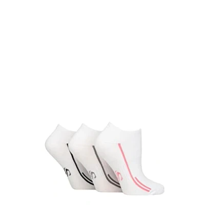 Image of Women&#039;s 3 Pair SOCKSHOP Performance Sport Cushioned Trainer Socks White 4 8
