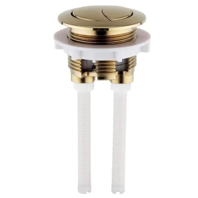 Image of Housler® Brushed Brass Universal Toilet Dual Flush Button Fit 38mm Cistern Hole