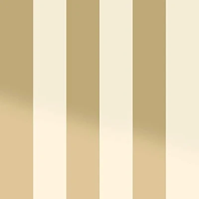 Image of Holden Decor Statement Wallpaper Dillan Stripe Cream/Gold 12761 Full Roll