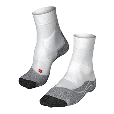 Image of FALKE Women&#039;s RU3 Comfort W SO Lyocell Functional Yarn Anti Blister 1 Pair Running Socks, White (White Mix 2020), 2.5 3.5