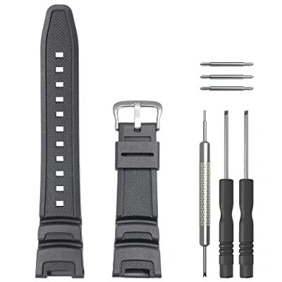Image of Resin Replacement strap Compatible with Casio SGW 100 Twin Sensor Men&#039;s Waterproof sport watch band Bracelet