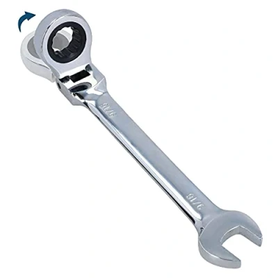 Image of AB Tools 5/8 AF SAE Imperial Flexible Flexi Head Ratchet Spanner Combination Wrench