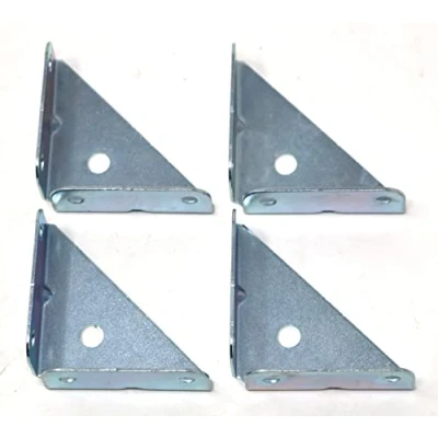 Image of fiXte Zinc Plated Corner Brace Brackets Right Angle Cupboards Cabinets Box Making 50mm x (2&quot; 2&quot;) BZP Steel (Pack of 4)