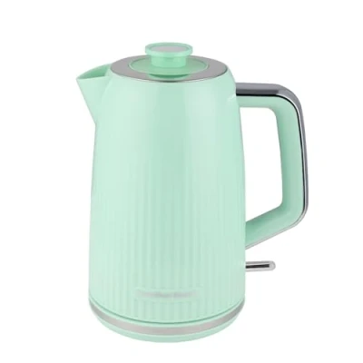 Image of Hamilton Beach Electric Kettle, Miami, 1.7L, Boil Dry Protection, Auto Shut Off, Detachable Limescale Filter, 360 Swivel Base, Water Level Window, Mojito Mint HB3023M