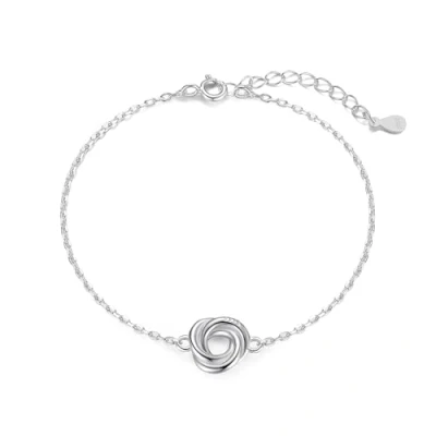 Image of Philip Jones Sterling Silver Knot Bracelet