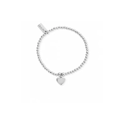 Image of ChloBo Cute Charm Heart Bracelet in Silver