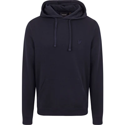 Image of Lyle and Scott Hoodie Tonal Navy Dark Blue size L