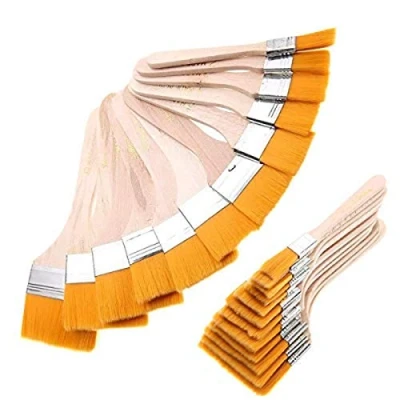 Image of 12 pcs Wooden Oil Painting Brushes Set Artist Acrylic Watercolor Paint Tool