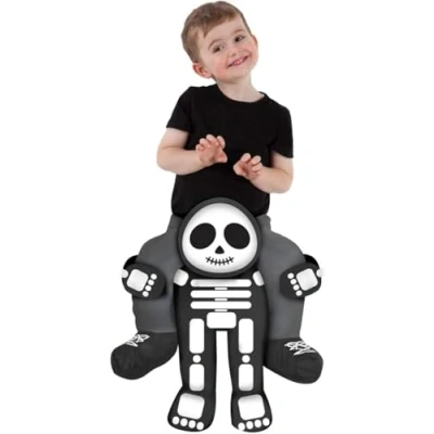 Image of Morph Toddler Skeleton Costume Kids, Halloween Costumes For Kids Skeleton, Piggyback One Size