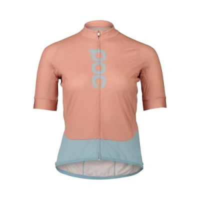 Image of POC Women&#039;s W&#039;s Essential Road Logo Jersey, Rock Salt/Mineral Blue, S