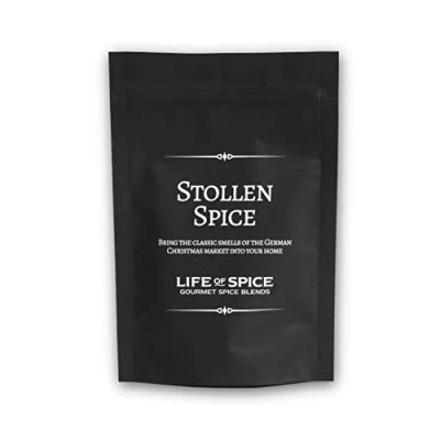 Image of Life of Spice Stollen 30g Pack with Recipe Card Superb Baking for Christmas Ginger, Cinnamon, Allspice and Nutmeg Stollen, Cakes Biscuits All Natural/Gluten Free
