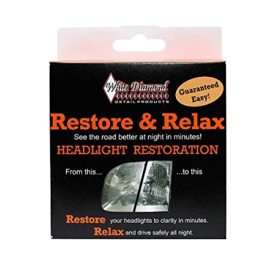 Image of WHITE DIAMOND Detail Products Headlight Restoration Kit with FREE NEXT DAY UK DELIVERY