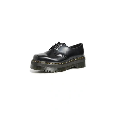 Image of Dr. Martens Unisex 3 Eye Shoe Oxford, Black Polished Smooth, 6.5 UK