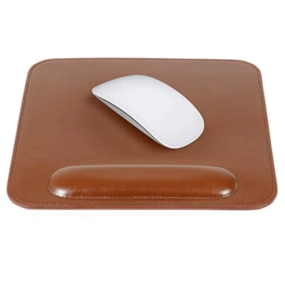 Image of LONDO Leather Mousepad with Wrist Rest (Light Brown)