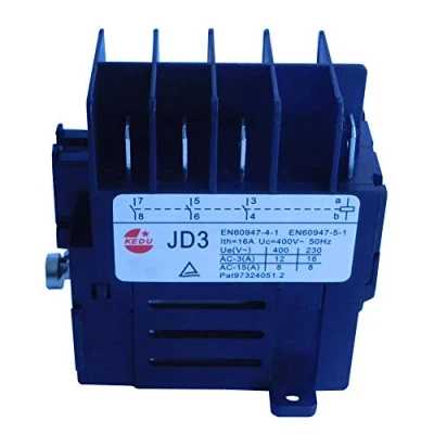 Image of KEDU JD3 8 Pins Relay with Power Failure and Undervoltage Protection KJD11 Industrial Electromagnetic Switch Contactor 4NO AC 400V 16A 50Hz