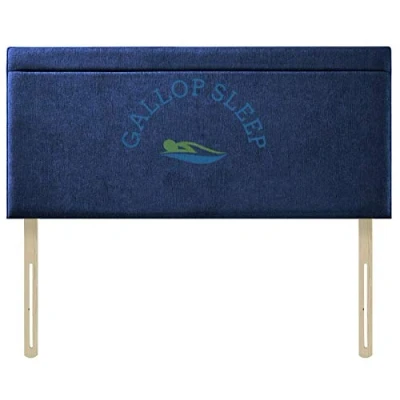 Image of Gallop Sleep Polo Linen Sturdy Headboard for Divan Bed Bedroom furniture (Midnight Blue, Single 3 FEET, Height 20 INCHES)