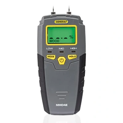 Image of General Tools Moisture Meter, Pin Type, Digital LCD (MMD4E)