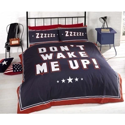 Image of Don&#039;t Wake Me Up Single Duvet Set by Rapport