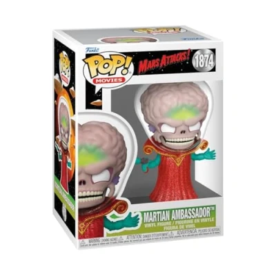 Image of Funko POP! Movies: Mars Attacks Alien Leader​ Leader Film Collectable Vinyl Figure Gift Idea Official Merchandise Toys for Kids &amp; Adults Movies Fans