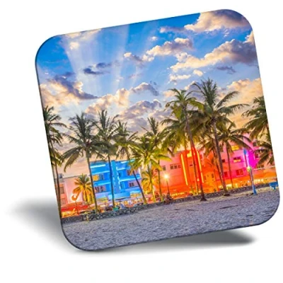Image of Destination Vinyl ltd Fridge Magnet Miami Beach Florida America 3464