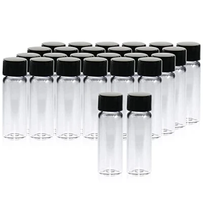 Image of ALWSCI 20 Pcs Sample Vials 4 mL Glass Bottles With Screwcap, PE Liner Containers Lab Vial Bottle Liquid Sampling Oil