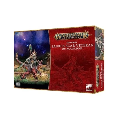 Image of Games Workshop Warhammer Age of Sigmar Seraphon: Saurus Scar Veteran On Aggradon