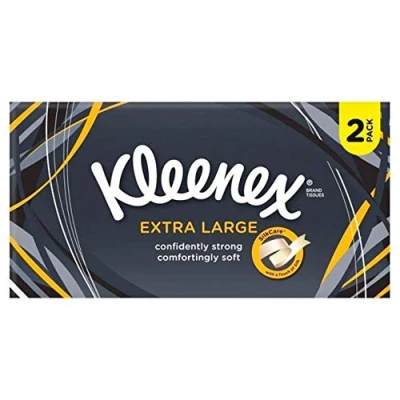 Image of Kleenex Extra Large Tissues 90&#039;s 2 Pack