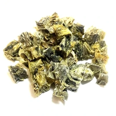 Image of Extra Small Cod Fish Cubes 2kg PREMIUM 100% Natural Dried Skin Dog Treats Chews U.K. Sourced Air