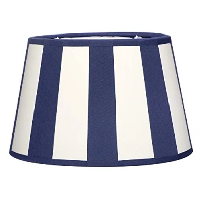 Image of Brillibrum Design Lampshade Striped Table Pattern Socket E27 Stripes (Blue/Cream)