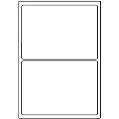 Image of Address Labels Self Adhesive Mailing for Postage Inkjet Laser Printers Printable A4 Sticky Sheet (2 Per Sheet, 50)