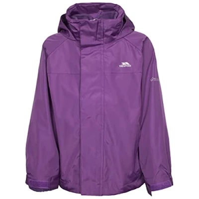 Image of Trespass Skydive, Damson, 2/3, Waterproof 3 in 1 Winterjacke with concealed Hood, Removable Inner Fleece Jacket Kids Unisex, Age 2 3, Damson