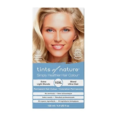 Image of Tints of Nature 10XL Extra Light Blonde Permanent Hair Dye, Nourishes and Covers Greys, Ammonia Free, 130ml