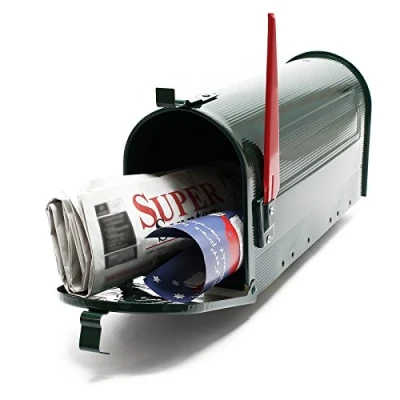 Image of US Mailbox Green American Design Letterbox Postbox Letter Mail Post Box