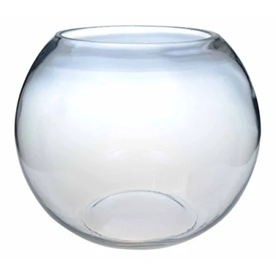 Image of 6&quot; (15cm) Clear Glass Fish Bowl Bubble Ball Table Wedding Display Vase