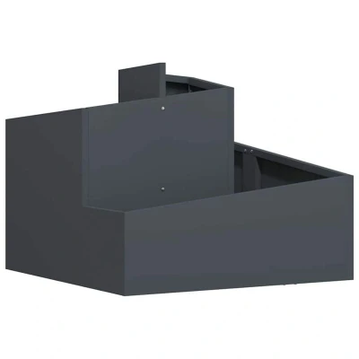 Image of vidaXL Plastic Planter Anthracite Medium Durable